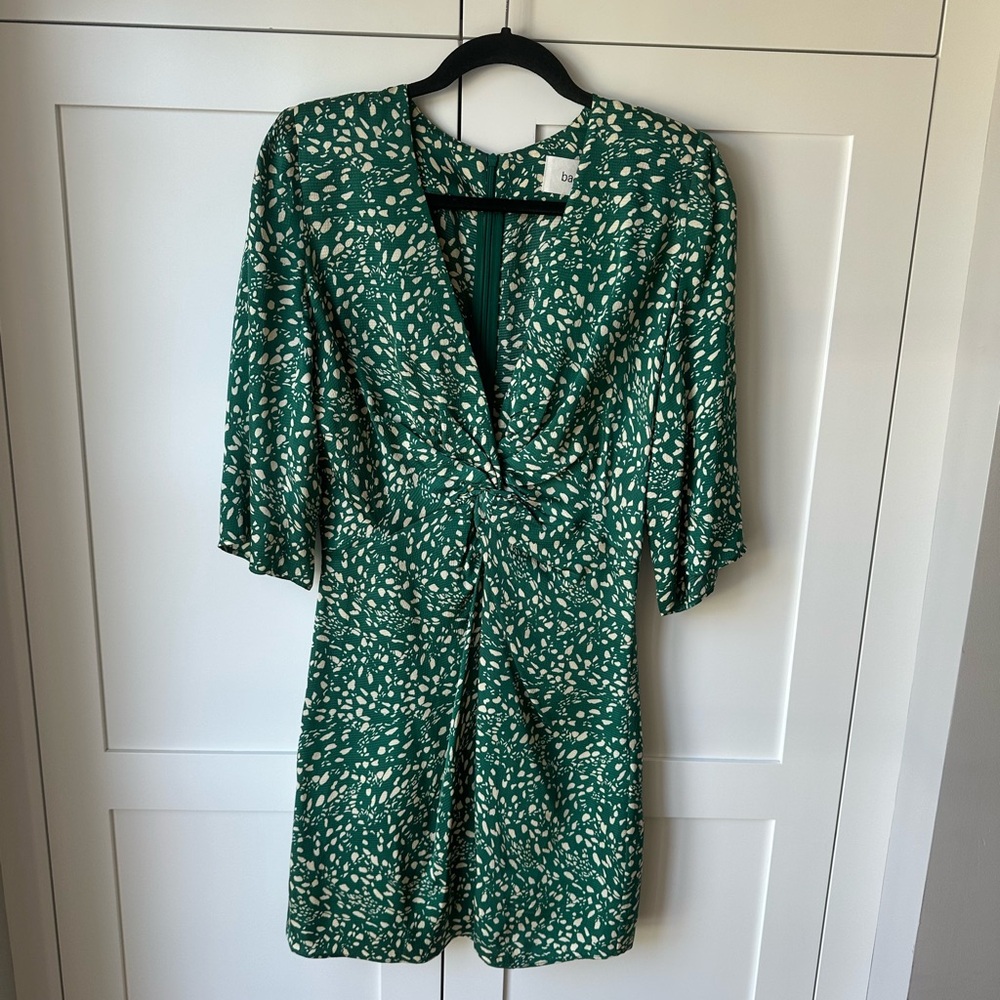 ba&sh Erika Printed Twist Accent Dress